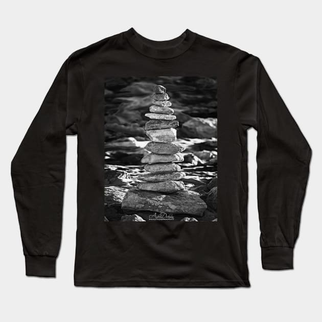 Rock Cairn Long Sleeve T-Shirt by lordveritas